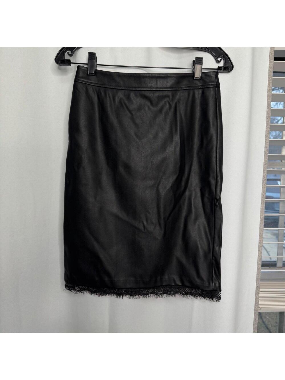 Guess Faux Leather Lace pencil skirt
